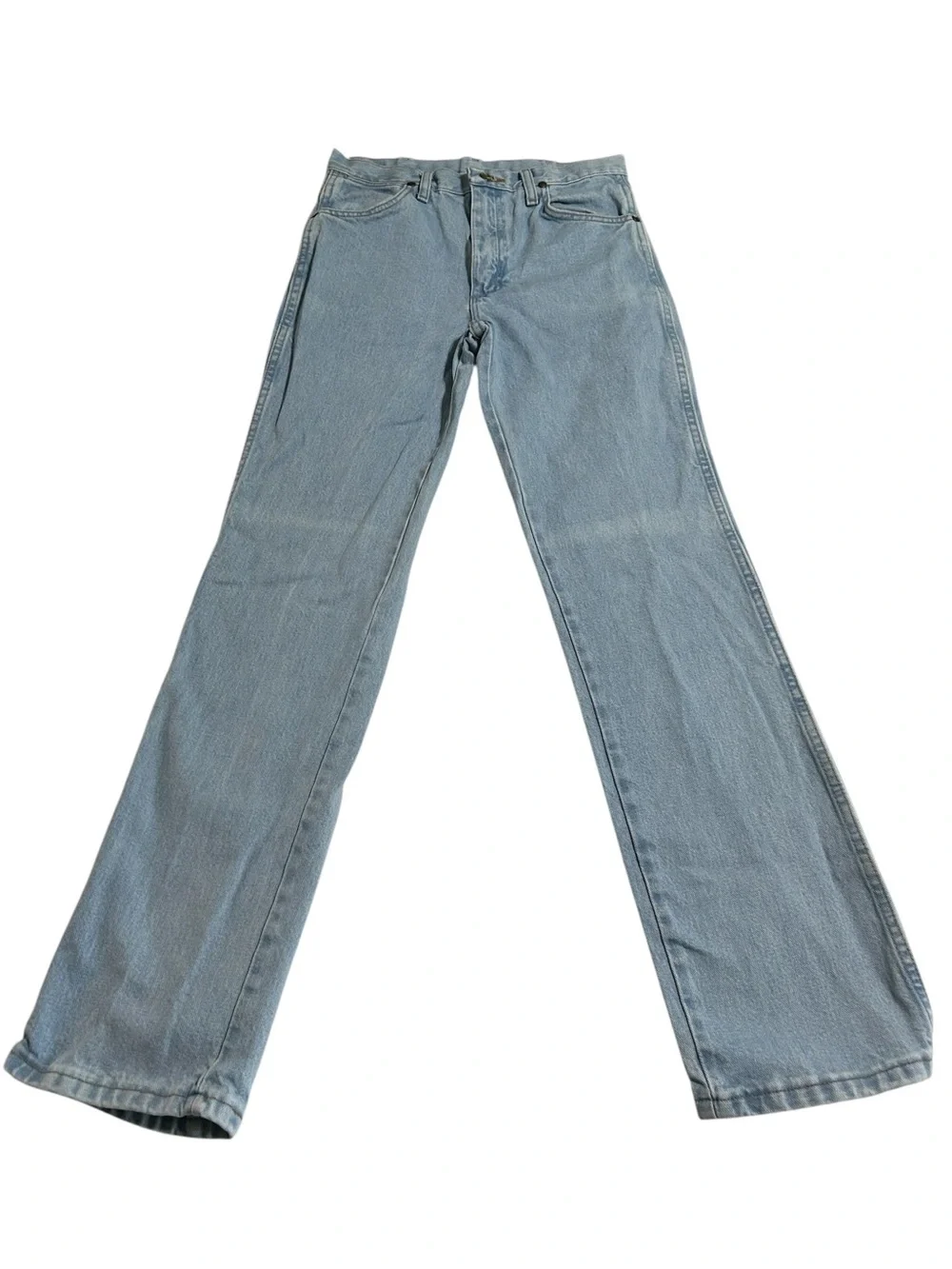 Vintage Wrangler 936GBK Light Wash Western Straight Leg Jeans 30x32 USA